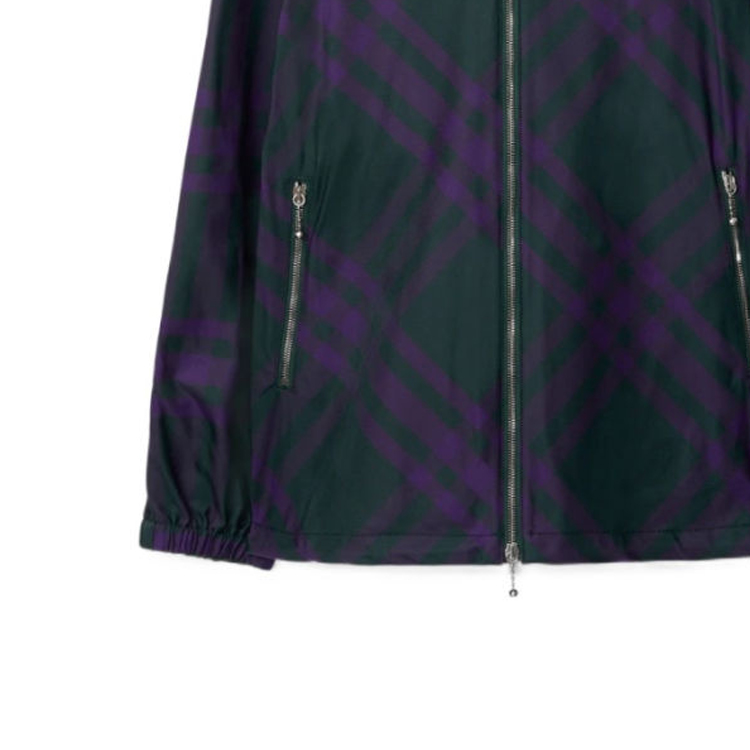 Shop (W) Chaqueta con capucha Burberry FW23 Colorblock Check Multicolor. 80790111