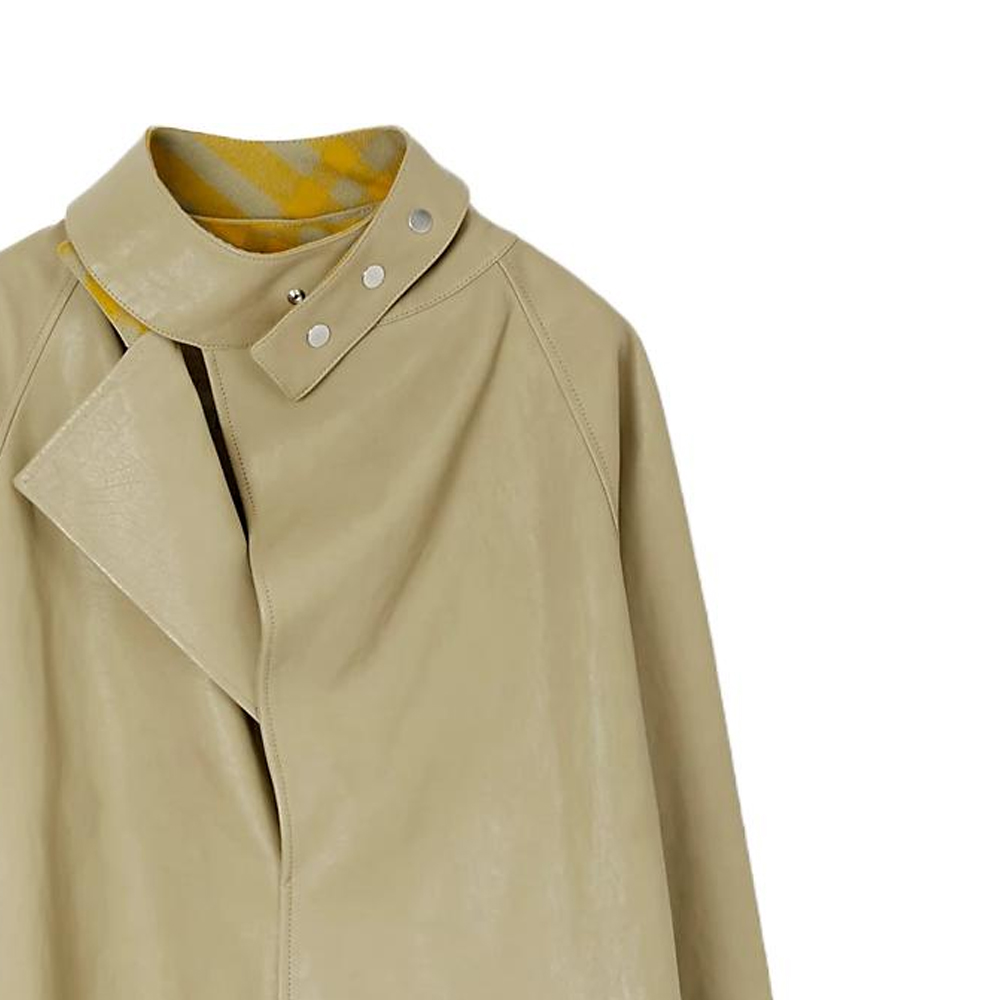 Sizing (W) Burberry 2023秋冬隐扣长袖夹克 - 棕色 80772681