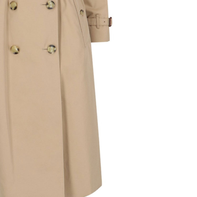 (Women) Burberry FW23  Double-Breasted Belted Mid-Length Trench Coat Brown. 80794201 圖 7