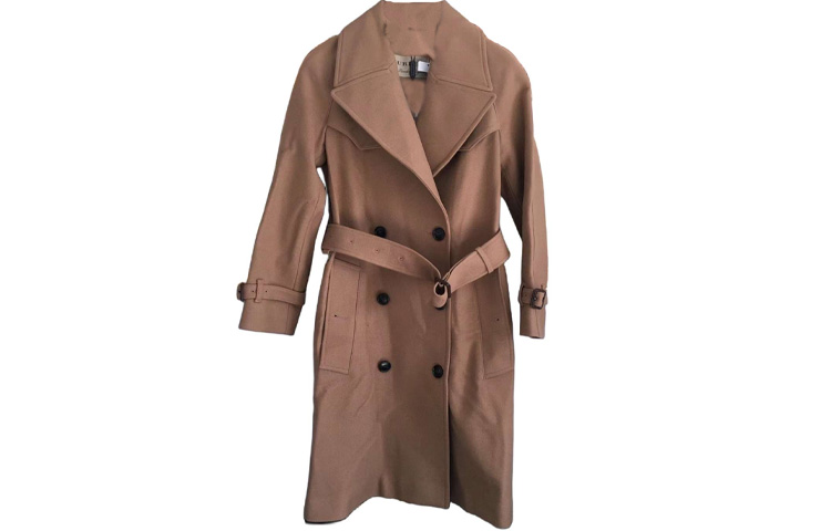 (Women) Burberry FW23  Double-Breasted Casual Long Coat Camel Color 80615501