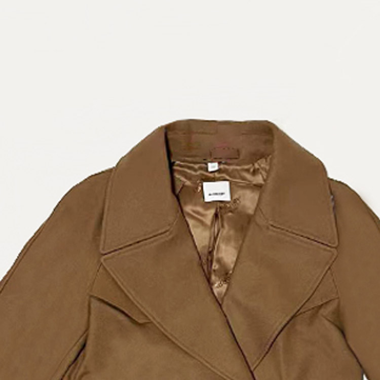 (Women) Burberry FW23  Double-Breasted Casual Long Coat Camel Color 80615501 圖 6