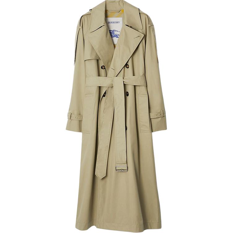 (Women) Burberry FW23  Double-Breasted Long Sleeve Trench Coat Beige. 80793801