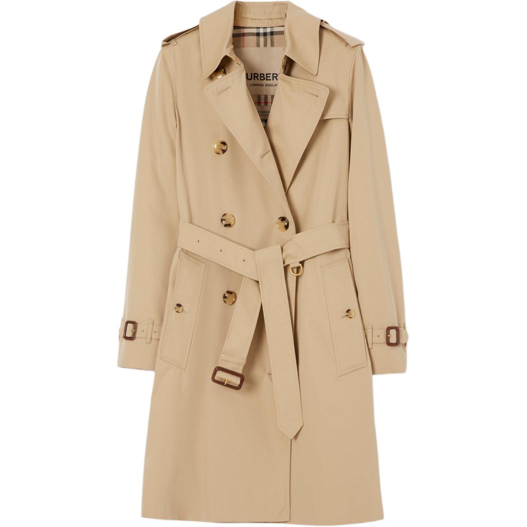 (Women) Burberry FW23  Double-Breasted Trench Coat Brown 80794111