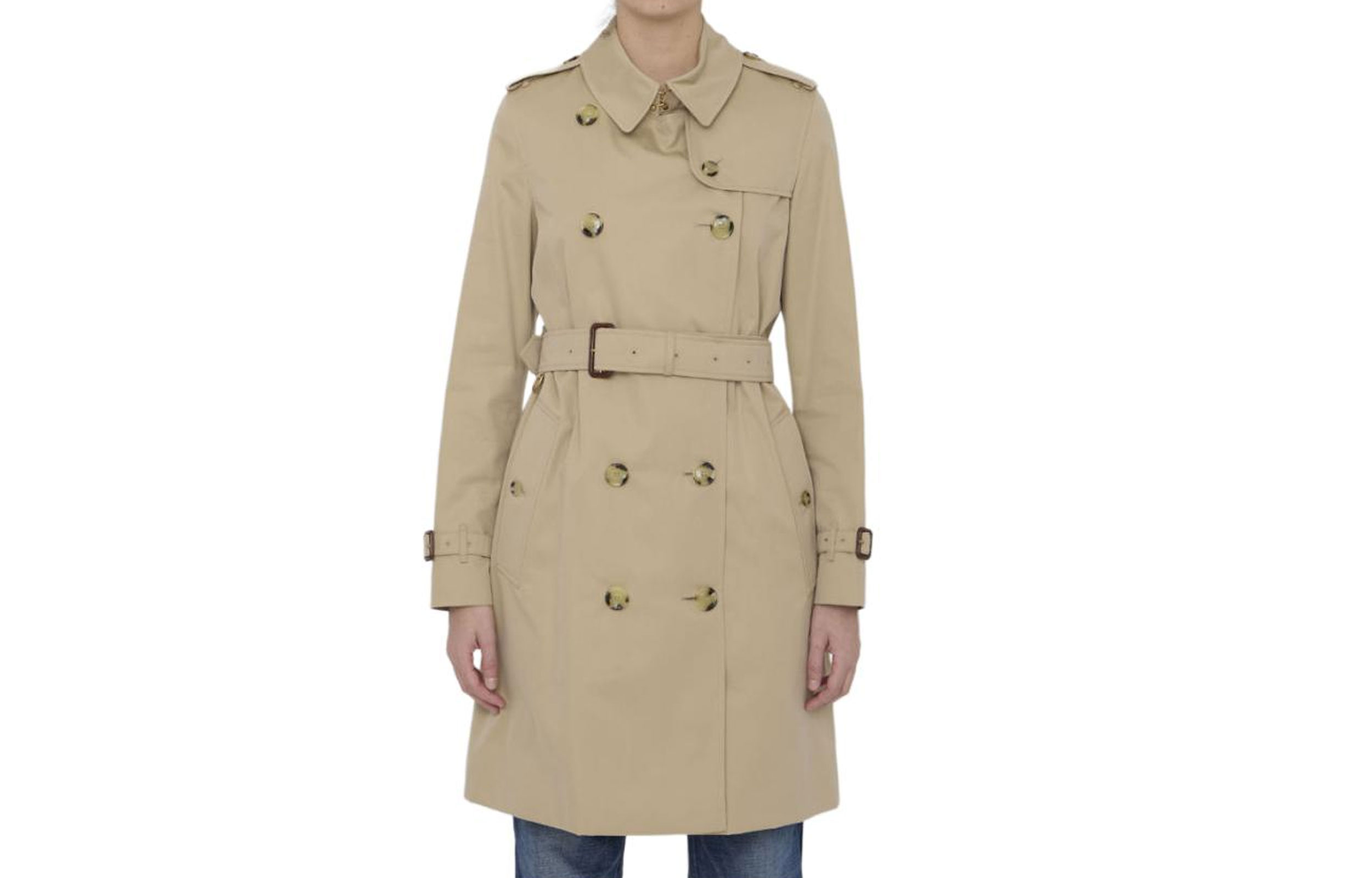 Order (W) Abrigo Trench Marrón Doble Botonadura Burberry FW23 80794111
