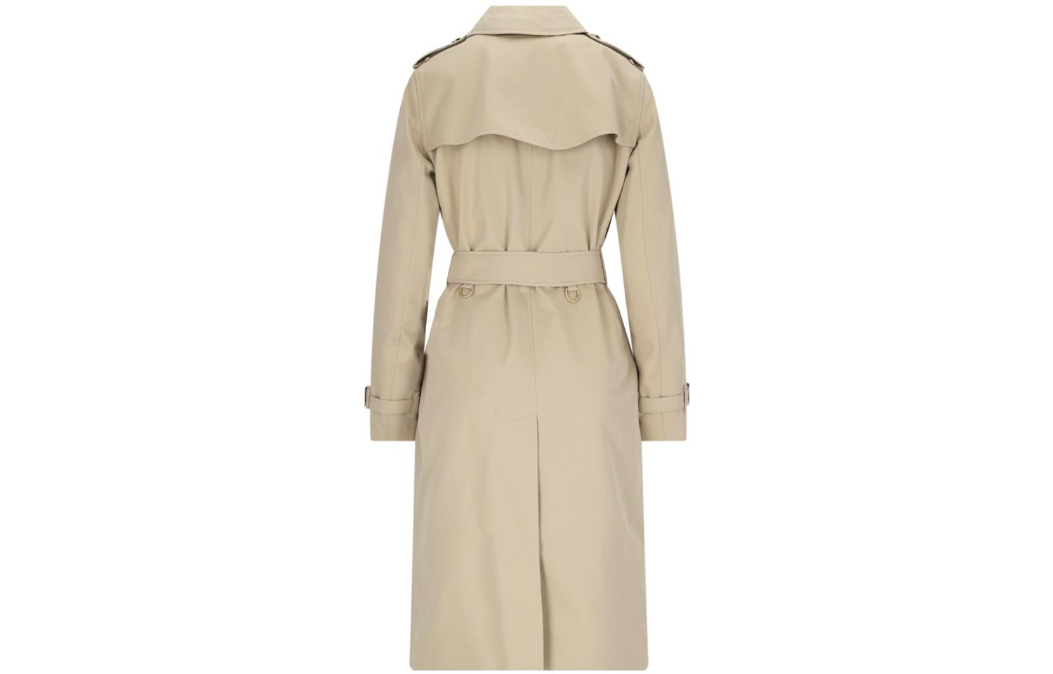 Lookbook (W) 博柏利 FW23 卡其色双排扣风衣. 80794141