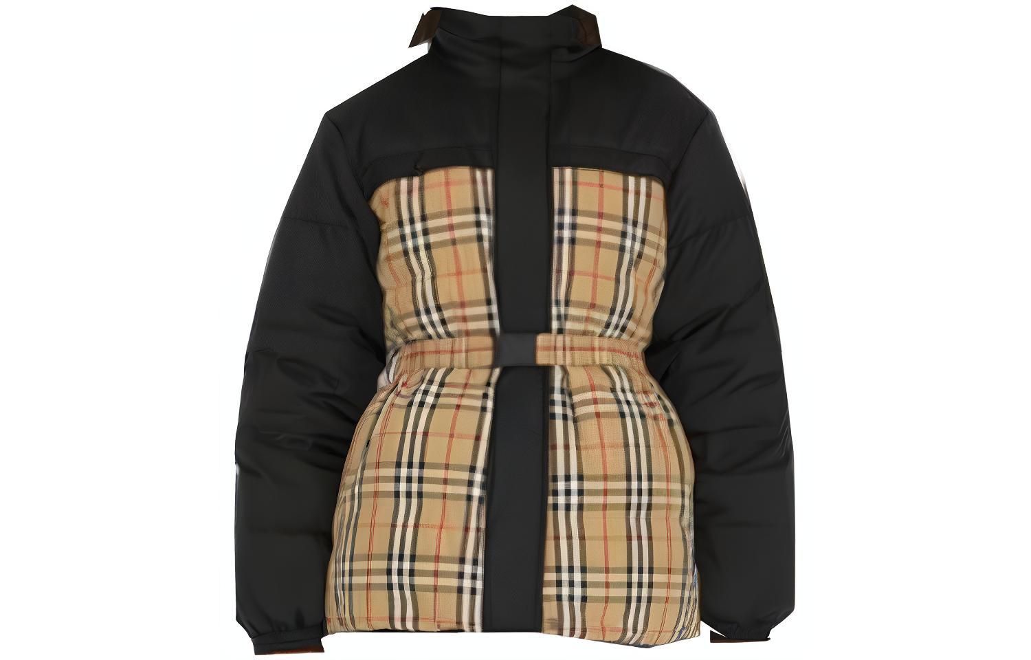 (Women) Burberry FW23  Down Jacket Plaid Reversible with Detachable Hood. 80794761