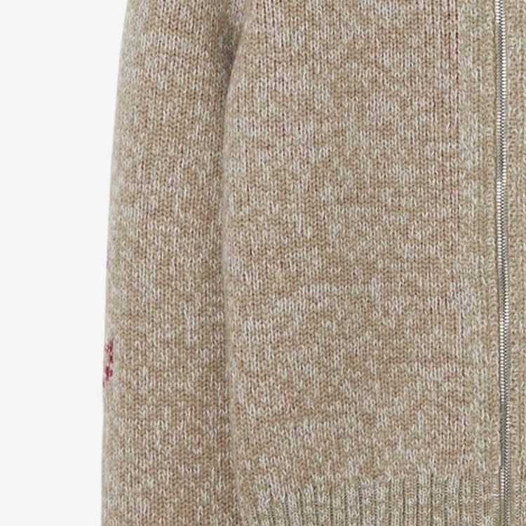 Lookbook (W) Burberry FW23 Suéter Gris de Punto con Cierre y Diseño de Cuello. 80776891