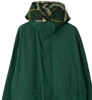 (W) 巴宝莉 FW23 绿色格纹连帽宽松夹克. 80838201 Sizing (W) 巴宝莉 FW23 绿色格纹连帽宽松夹克. 80838201