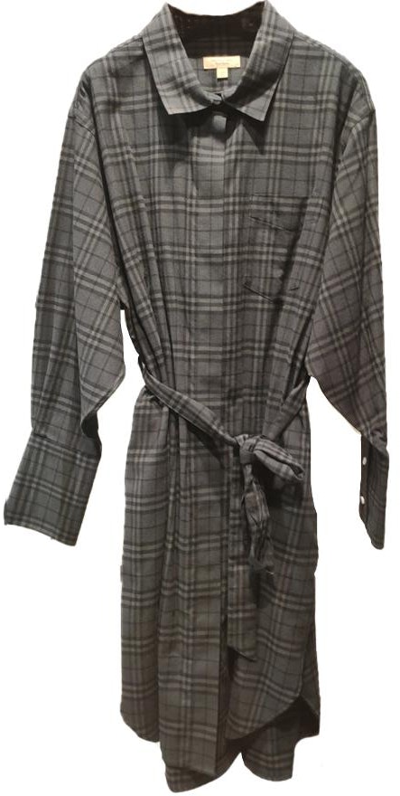 women-burberry-fw-23-grey-checkered-mid-length-long-sleeve-dress-80699391