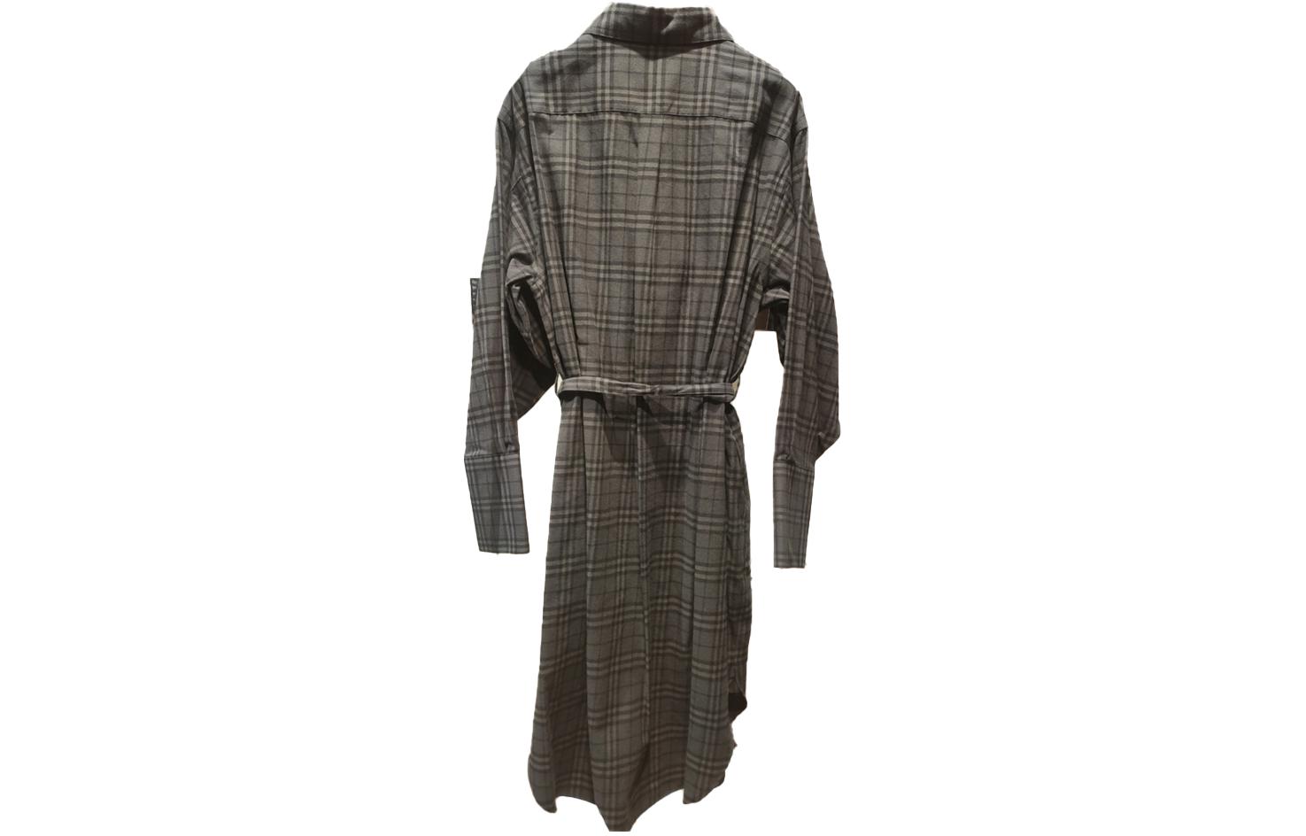(Women) Burberry FW23  Grey Checkered Mid-Length Long Sleeve Dress. 80699391 圖 3