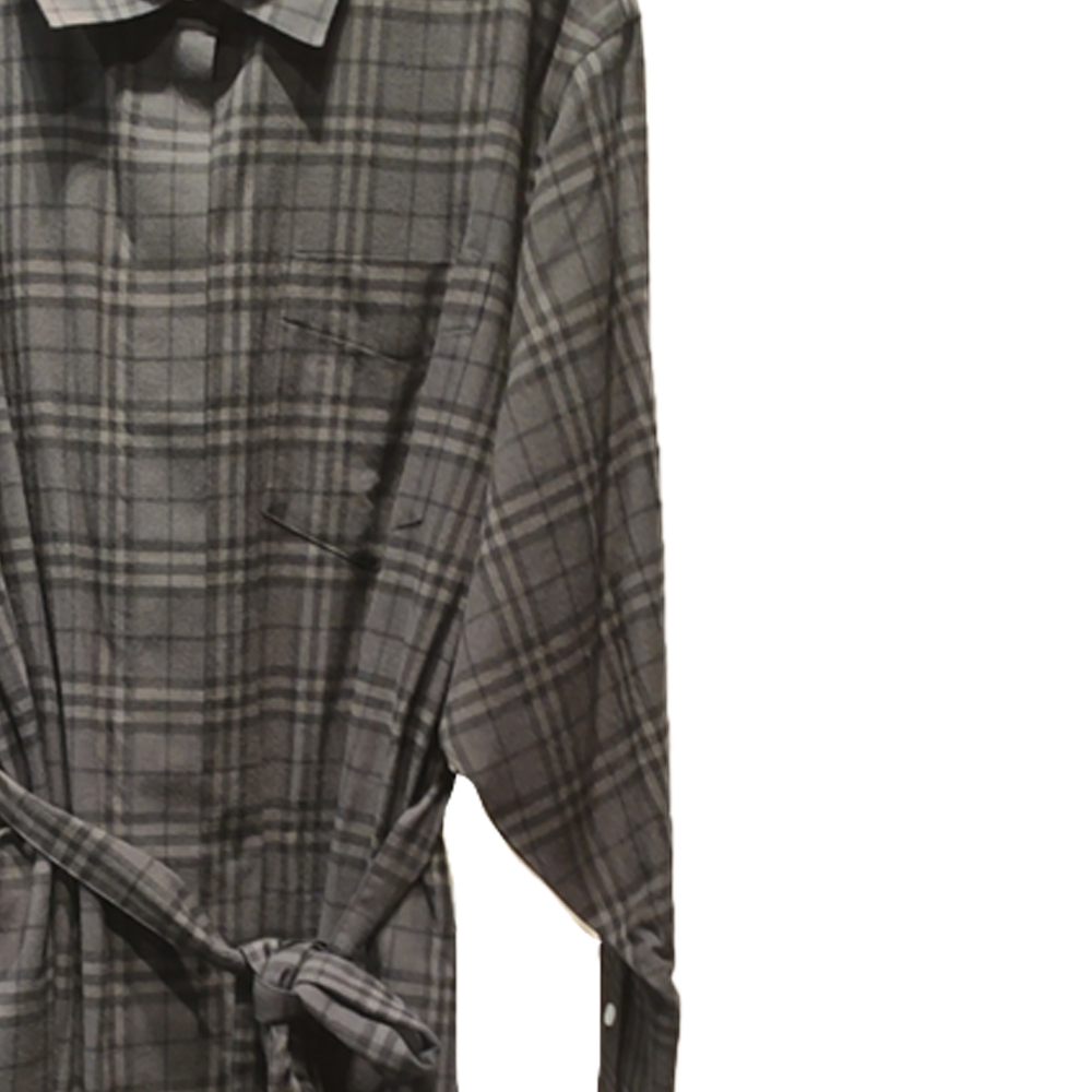 (Women) Burberry FW23  Grey Checkered Mid-Length Long Sleeve Dress. 80699391 圖 7
