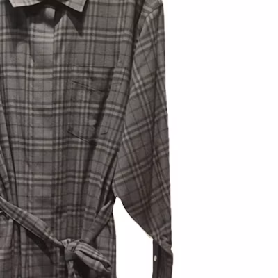 (W) 버버리 FW23 그레이 체크 미들 롱 슬리브 드레스. 80699391 Sizing (W) 버버리 FW23 그레이 체크 미들 롱 슬리브 드레스. 80699391