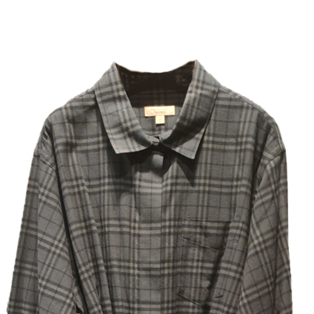 (Women) Burberry FW23  Grey Checkered Mid-Length Long Sleeve Dress. 80699391 圖 8