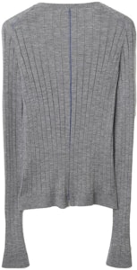 (W) Burberry FW23 Cardigan Rajut Abu V-Neck Single-Breasted. 80808881 Lookbook (W) Burberry FW23 Cardigan Rajut Abu V-Neck Single-Breasted. 80808881