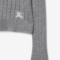 (W) Burberry FW23 Kelabu Kardigan Rajutan V-Leher Single-Breasted. 80808881 Shop (W) Burberry FW23 Kelabu Kardigan Rajutan V-Leher Single-Breasted. 80808881