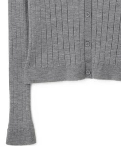 (W) Burberry FW23 Cardigan Rajut Abu V-Neck Single-Breasted. 80808881 Purchase (W) Burberry FW23 Cardigan Rajut Abu V-Neck Single-Breasted. 80808881