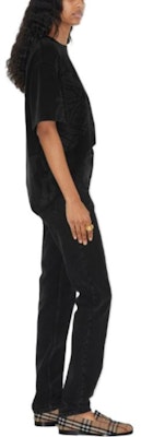 (W) 博柏利 FW23 高腰黑色牛仔裤带标志贴片。 80718901 Details for (W) 博柏利 FW23 高腰黑色牛仔裤带标志贴片。 80718901