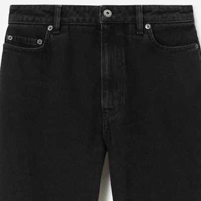 (W) 博柏利 FW23 高腰黑色牛仔裤带标志贴片。 80718901 Sizing (W) 博柏利 FW23 高腰黑色牛仔裤带标志贴片。 80718901