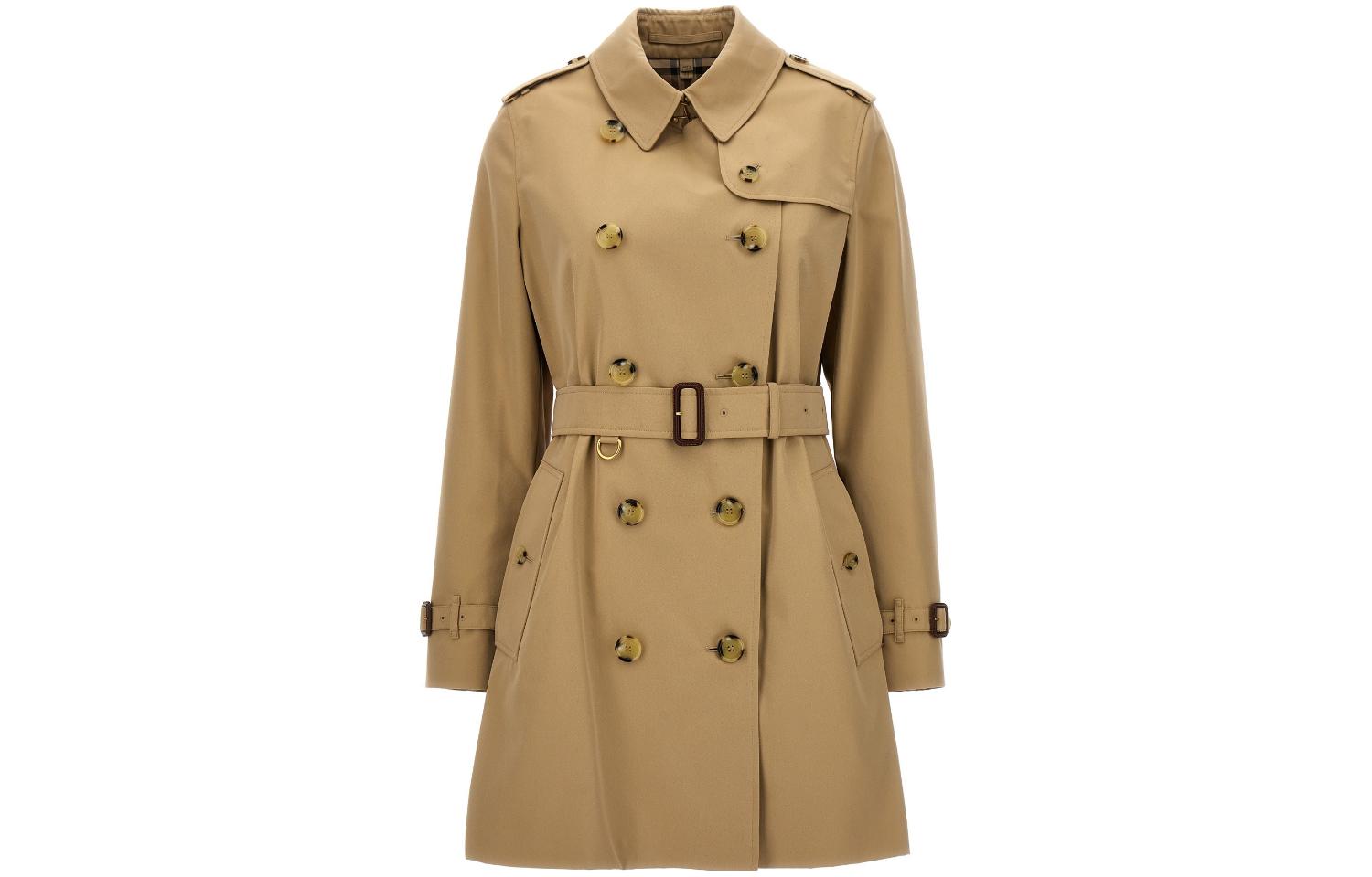 (Women) Burberry FW23  Honey Beige Double-Breasted Long-Sleeve Trench Coat. 80794171 圖 3