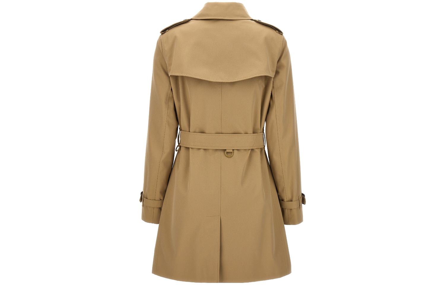 (Women) Burberry FW23  Honey Beige Double-Breasted Long-Sleeve Trench Coat. 80794171 圖 4