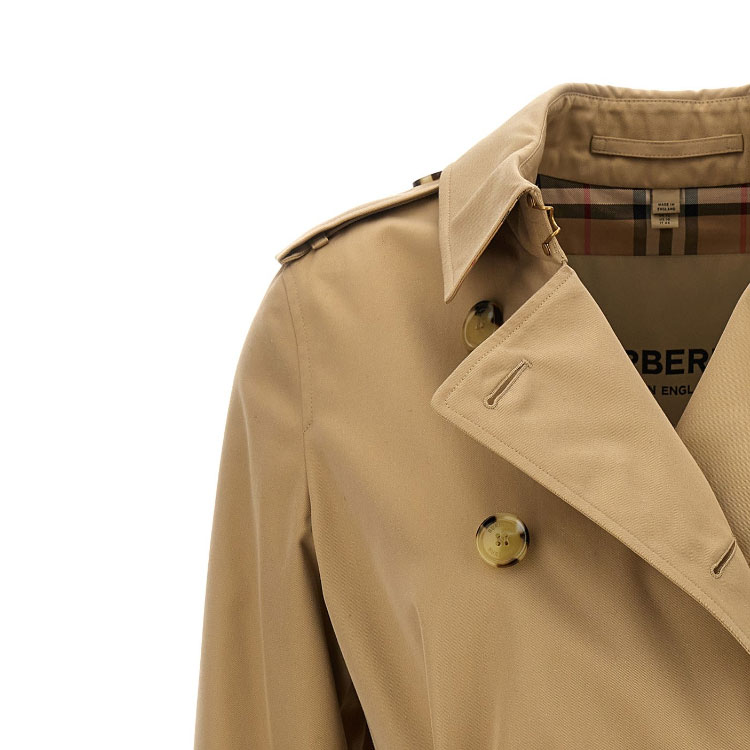 (Women) Burberry FW23  Honey Beige Double-Breasted Long-Sleeve Trench Coat. 80794171 圖 5