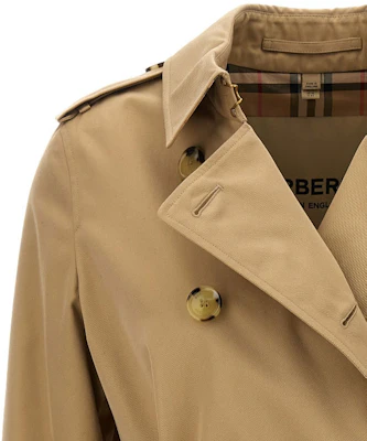 (W) Burberry FW23 蜂蜜米色雙排扣長袖風衣外套 80794171 Purchase (W) Burberry FW23 蜂蜜米色雙排扣長袖風衣外套 80794171