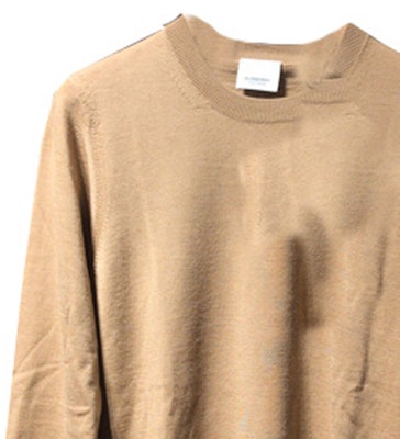 (W) Burberry FW23 Baju Sejuk Lengan Panjang Warna Coklat Muda Knit Crewneck 80750171 Purchase (W) Burberry FW23 Baju Sejuk Lengan Panjang Warna Coklat Muda Knit Crewneck 80750171