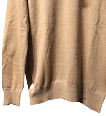 (W) Burberry FW23 Baju Sejuk Lengan Panjang Warna Coklat Muda Knit Crewneck 80750171 Sizing (W) Burberry FW23 Baju Sejuk Lengan Panjang Warna Coklat Muda Knit Crewneck 80750171