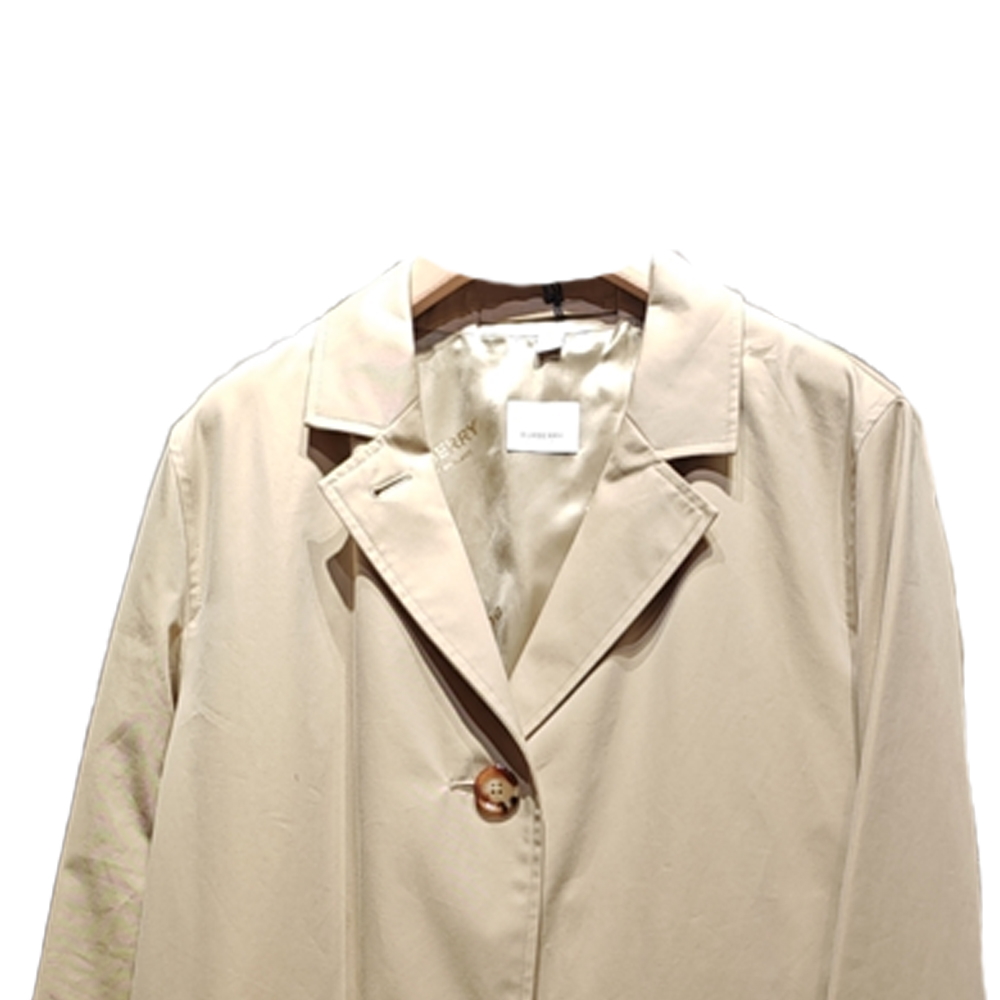 (Women) Burberry FW23  Long-Sleeve Trench Coat Single-Breasted Honey Color. 80677501 圖 8