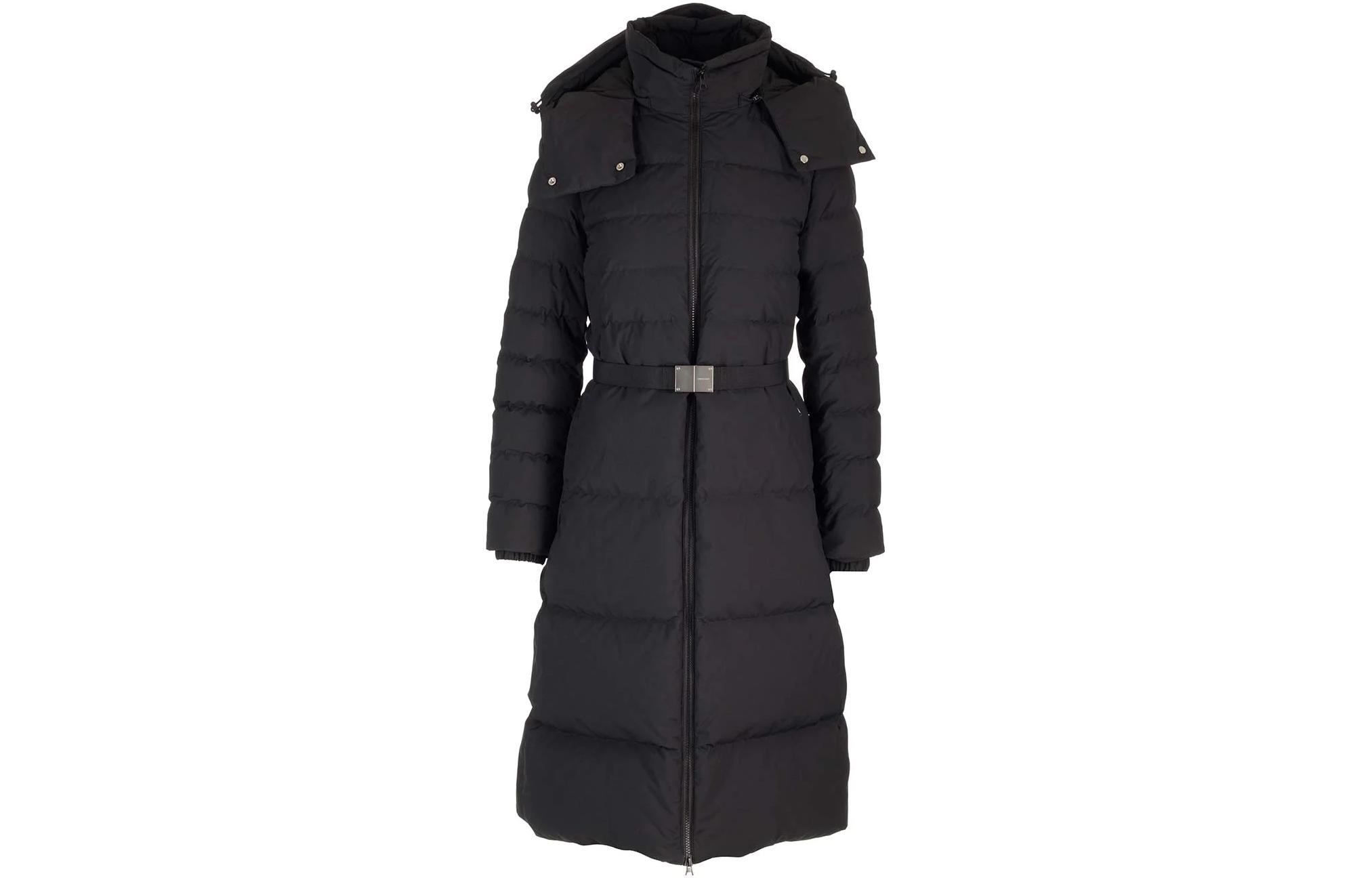 Order (W) Burberry FW23 長版羽絨外套 黑色 - 連帽綁帶設計 80727151