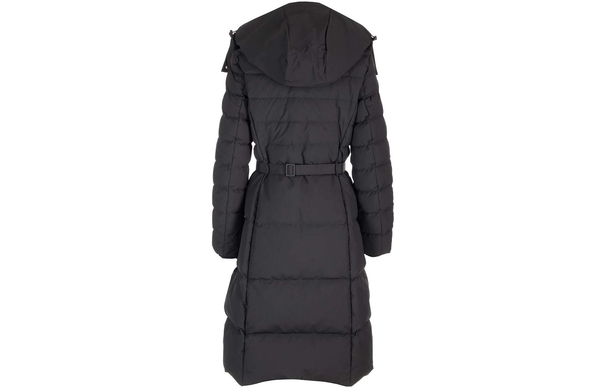 Lookbook (W) Burberry FW23 長版羽絨外套 黑色 - 連帽綁帶設計 80727151