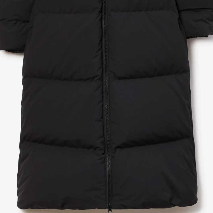 Sizing (W) Burberry FW23 長版羽絨外套 黑色 - 連帽綁帶設計 80727151