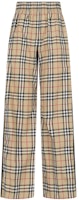 (Women) Burberry FW23 Multicolor Patchwork Check Straight-Leg Casual Pants. 80831481 (Women) Burberry FW23 Multicolor Patchwork Check Straight-Leg Casual Pants. 80831481