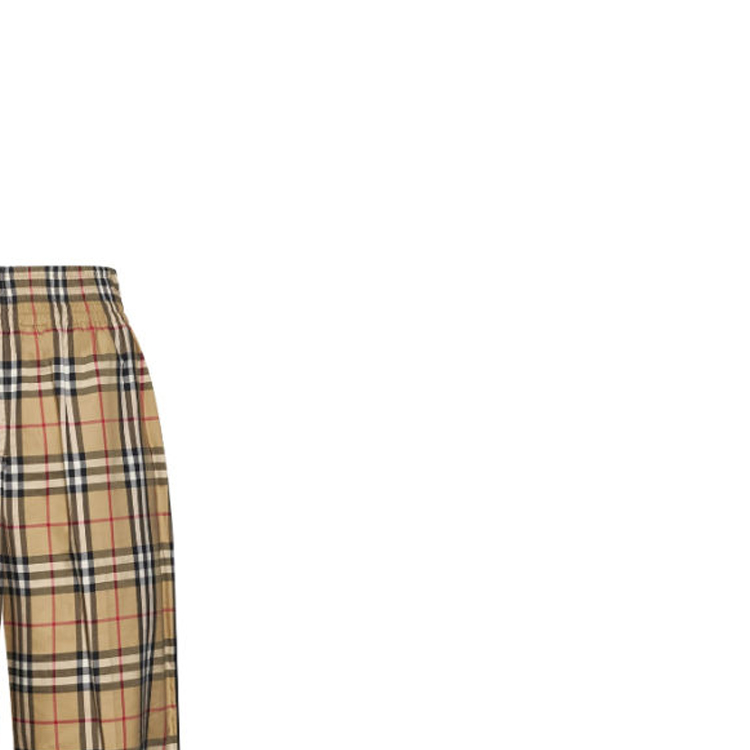 Shop (W) Pantalones Casual Rectos Patchwork Multicolor a Cuadros Burberry FW23. 80831481