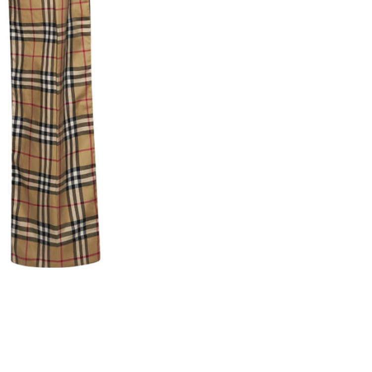 Sizing (W) Pantalones Casual Rectos Patchwork Multicolor a Cuadros Burberry FW23. 80831481