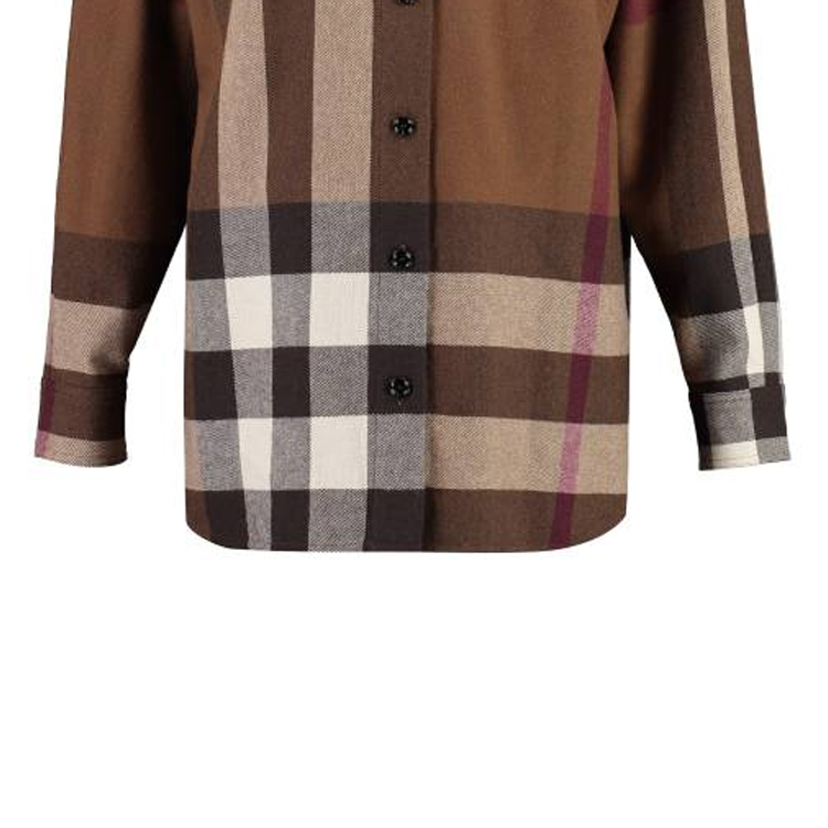 (Women) Burberry FW23  Multicolor Patchwork Check Single-Breasted Shirt. 80718401 圖 7
