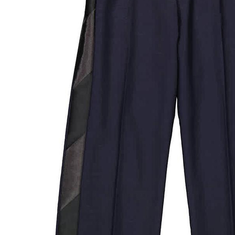 (Women) Burberry FW23  Navy Blue Wide-Leg Zipper Casual Pants. 80402781 圖 6