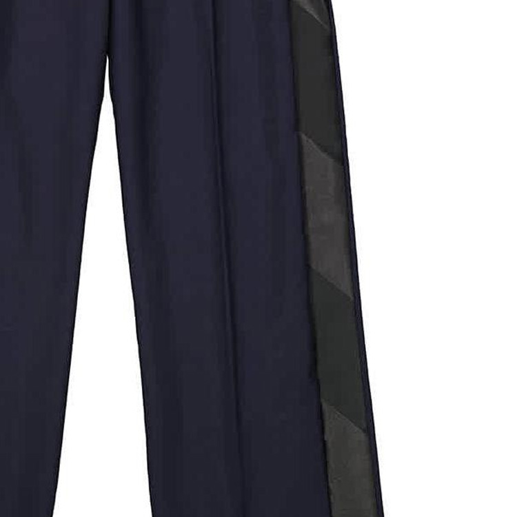 (Women) Burberry FW23  Navy Blue Wide-Leg Zipper Casual Pants. 80402781 圖 7