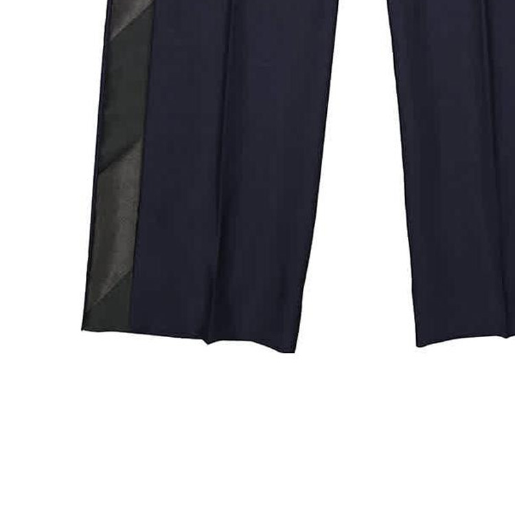 (Women) Burberry FW23  Navy Blue Wide-Leg Zipper Casual Pants. 80402781 圖 8