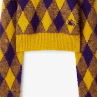 (W) Burberry FW23 格紋提花流蘇針織毛衣 秋楓色 80769451 Details for (W) Burberry FW23 格紋提花流蘇針織毛衣 秋楓色 80769451