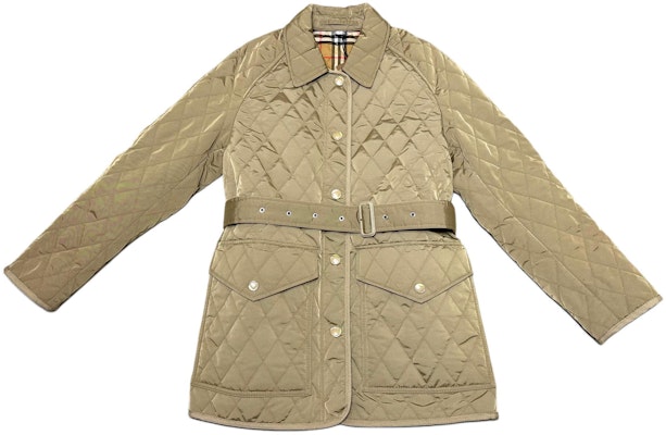 (Women) Burberry FW23 Quilted Cotton Jacket Long Sleeve Khaki. 80734171 Buy (Women) Burberry FW23 Quilted Cotton Jacket Long Sleeve Khaki. 80734171