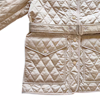 Details for (W) Burberry 2023秋冬菱格紋棉質長袖夾克卡其色外套 80734171