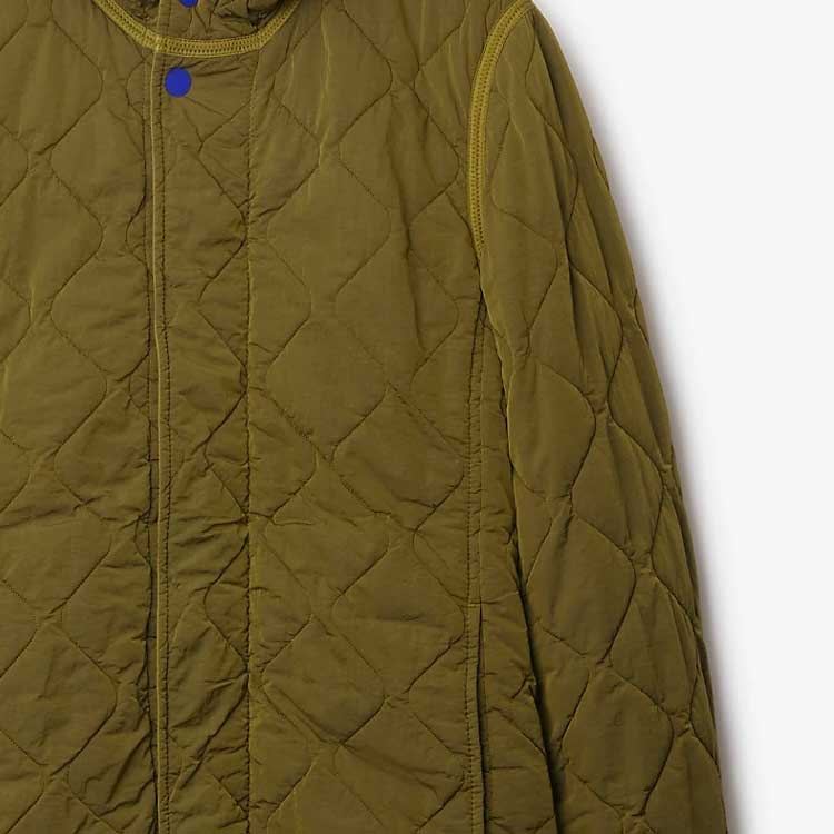 Sizing (W) Burberry FW23 綠色連帽菱格紋外套 80838061