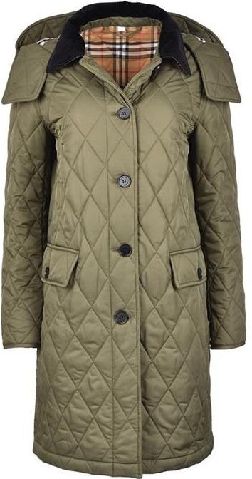 women-burberry-fw-23-quilted-single-breasted-coat-military-green-80712351