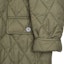 Shop (W) Burberry FW23 Coat Quilted Single-Breasted Hijau Militer. 80712351