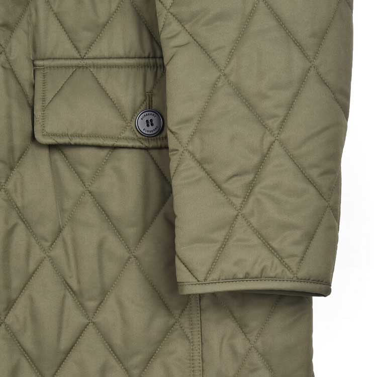 Purchase (W) Burberry FW23 Coat Quilted Single-Breasted Hijau Militer. 80712351