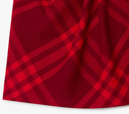 (W) Burberry FW23 覆盆子紅格紋百褶休閒裙 80778141 Details for (W) Burberry FW23 覆盆子紅格紋百褶休閒裙 80778141