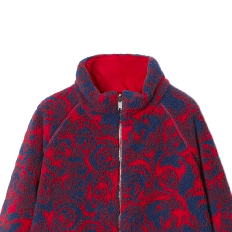 (Women) Burberry FW23  Rose Print Casual Stand Collar Cotton Jacket Multicolor 80774151 圖 8