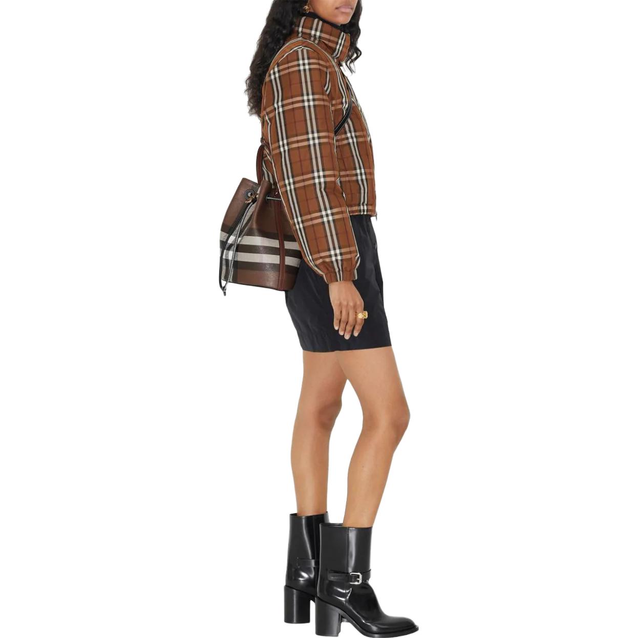 Purchase (W) Burberry FW23 棕色格紋短版羽絨外套 80740341