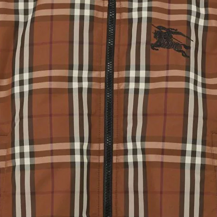 Details for (W) Burberry FW23 棕色格紋短版羽絨外套 80740341